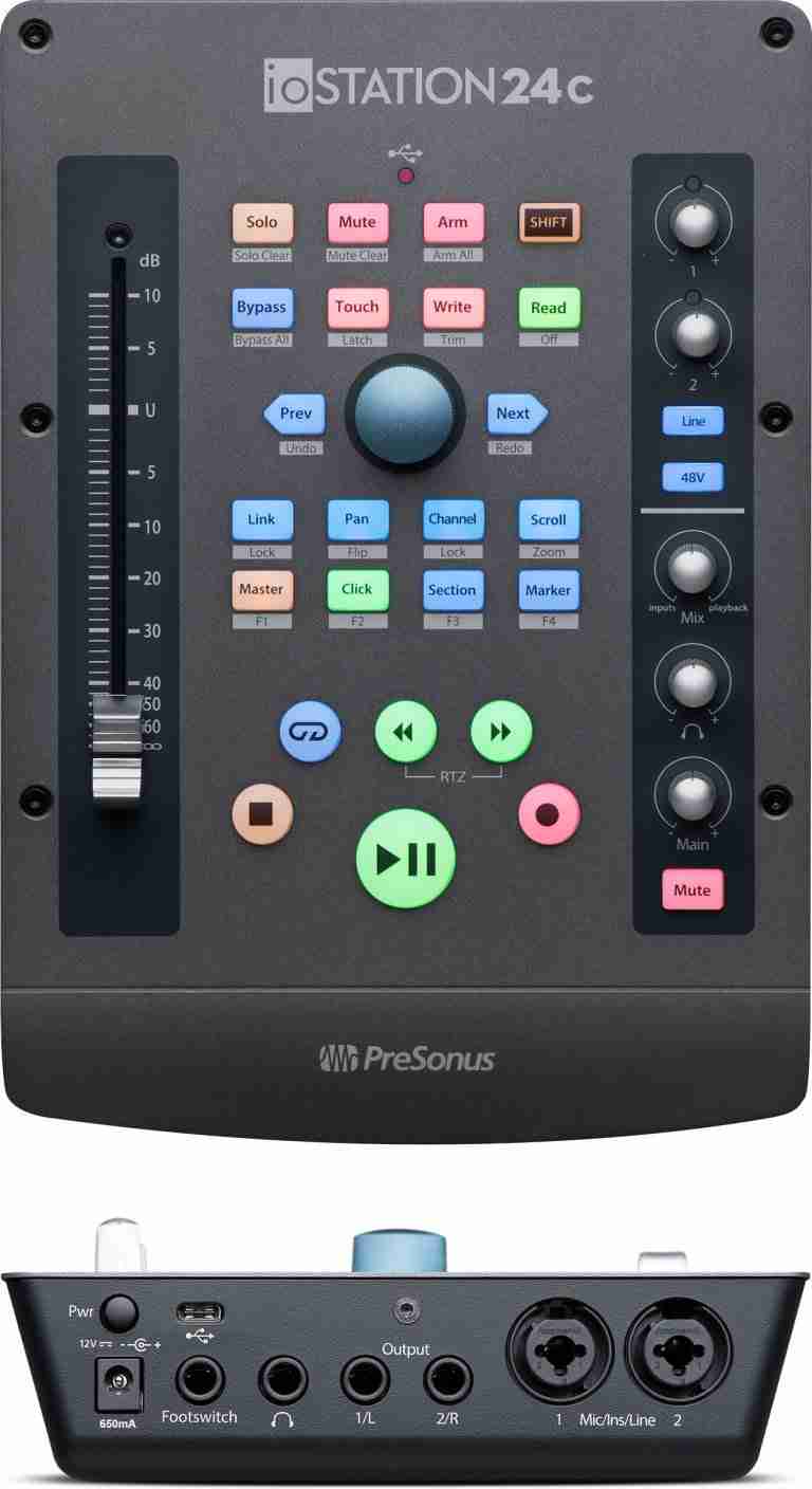 PreSonus ioStation 24c Combines Audio Recording and Production Control