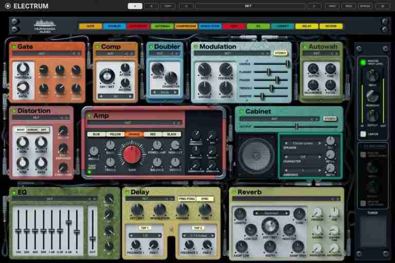 United Plugins Proudly Presents Muramasa Audio Electrum Guitar Amp and Pedalboard Plug-in