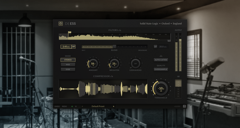 Solid State Logic Launches DeEss, A Next-Generation De-Esser Plug-in