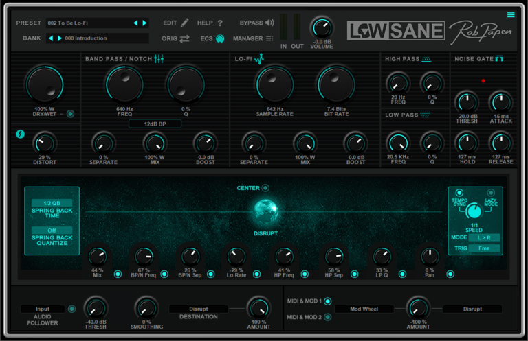 Rob Papen Present LowSane ‘lo-fi’ Sound Sculpting-Specialising Effect Plug-in