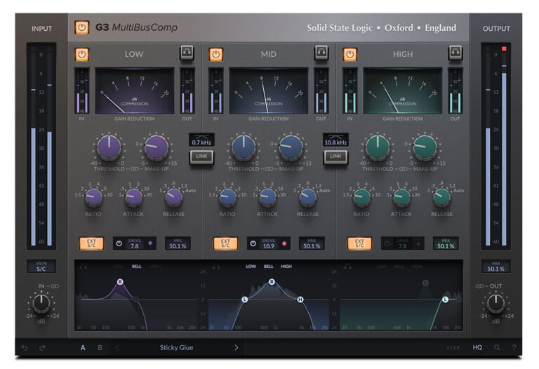 Solid State Logic Launches G3 MultiBusComp Plug-In