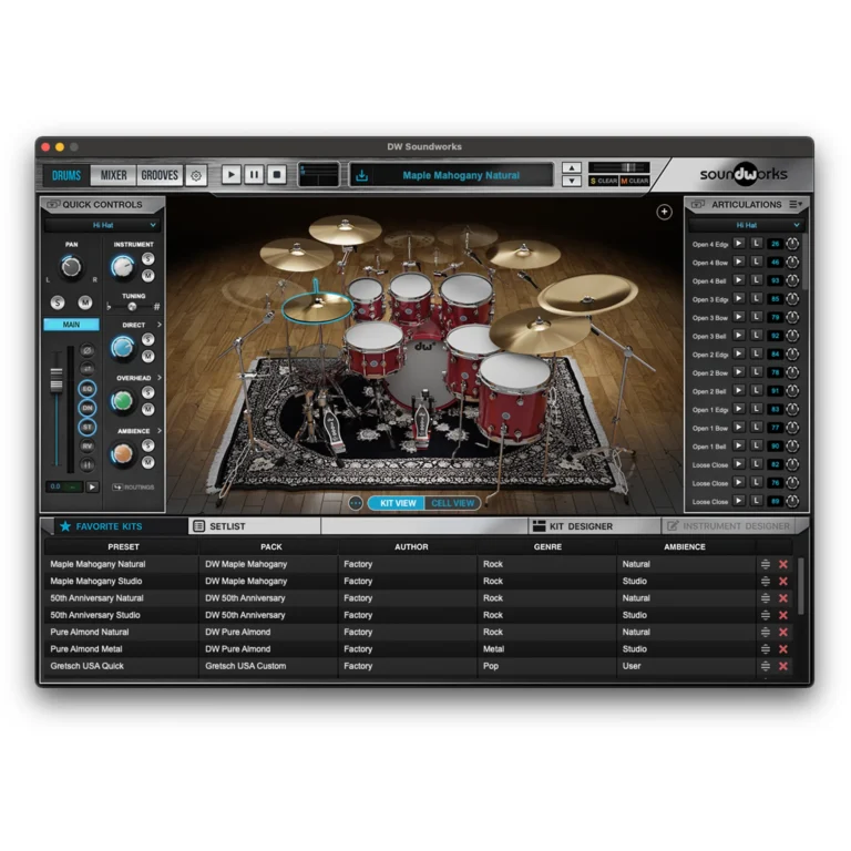 Drum Workshop Introduces DW Soundworks™ Virtual Drum Plugin